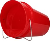 Seau d'abreuvement volaille plastique 6 litres - Rouge ou Citron vert