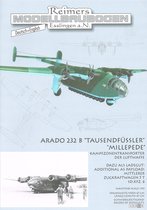 bouwplaat, modelbouw in karton, Vliegtuig Arado 232 B Tausendflusser, schaal 1/50