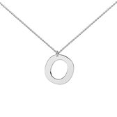 Heart to Get - Grote Letter O - Ketting - Zilver