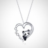 925 sterling zilveren ketting met hanger voor dames – baby panda