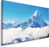 Schilderij - Mount Everest, machtige Berg, Premium Print