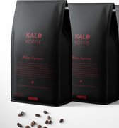 Kalo Koffie - 2-Pack - 100% Arabica Koffiebonen - Milano Espresso - (2x1kg) - exclusieve koffie