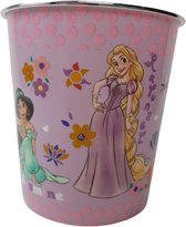 Kinderprullenbak Disney Princess Meisjes - Roze / Multicolor - Kunststof - ø 21 x h 22 cm - Prullenbak - Afvalbak - Bureau - Kantoor - Kerstcadeau - Sinterklaascadeau