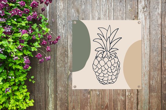 Torchon Fruit - Pastel - Ananas - 100x100 cm