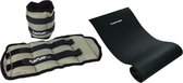Tunturi - Fitness Set - Enkel- & Polsgewichten 2 x 2,0 kg - Fitnessmat 160 cm x 60 cm x 0,7 cm