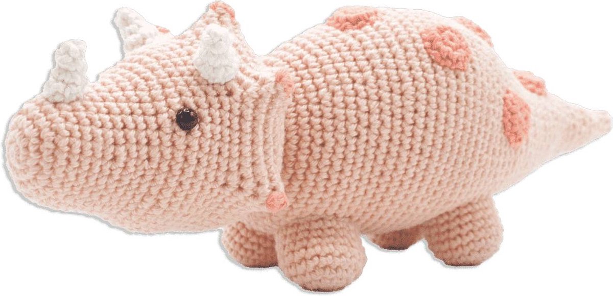 Hardicraft Triceratops Haakpakket - Haken - DIY - Voor Volwassenen - Knuffels - Haakpakketten — afbeelding 4