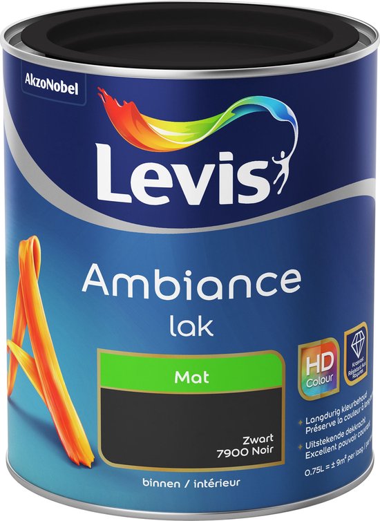 Levis Ambiance - Lak - Mat - Zwart - 0.75L | bol.com