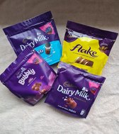 Cadbury Chocolade- Dairy Milk (1 x Oreo, 1 x Chocolate, 1 Bubbly, 1 x Flake)- Relatiegeschenk- Traktatie