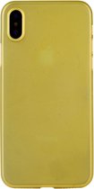 Apple iPhone X/10 Hoesje - Mobigear - Ultra Slim Serie - Hard Kunststof Backcover - Geel - Hoesje Geschikt Voor Apple iPhone X/10