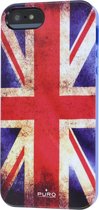 Apple iPhone 5/5s/SE Hoesje - Puro - Flag Serie - TPU Backcover - Vintage UK Flag - Hoesje Geschikt Voor Apple iPhone 5/5s/SE