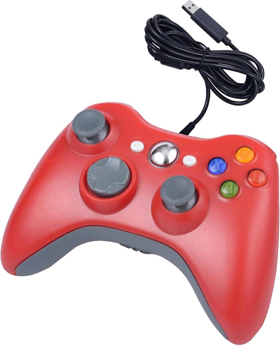 Voor Xbox 360 / PC compatibel bedrade controller rood | bol.com