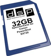 DSP geheugenkaart voor Canon PowerShot SX720 32 GB. 32GB