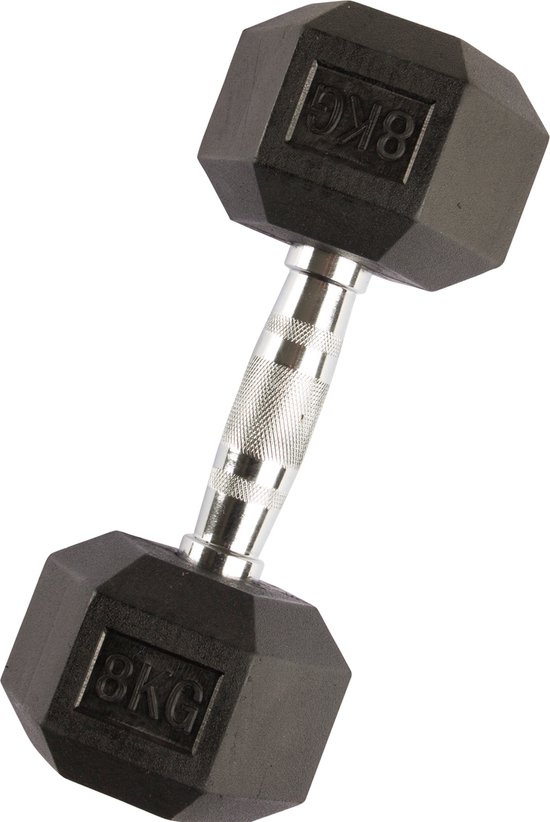 VirtuFit Hexa Dumbbell Pro - Gewichten - Fitness - 8 kg - Per stuk | bol.com