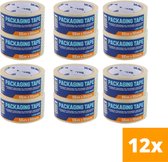Tape 12x | Verpakkingstape 55m x 50mm | geen plakband | zonder tape dispenser