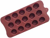 Siliconen Chocoladevorm Snoepjes Roosjes - Chocolade Mal Fondant Bonbonvorm - 15 Stuks