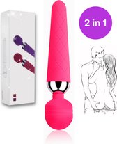 D-Lovely - Magic Wand vibrator met 16 standen - Sex toys  - Clitoris stimulator  - Valentijn - Seksspeeltjes voor koppels -  Roze