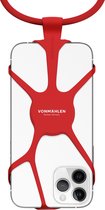 Hoesje - Vonmählen - Infinity Phone Strap Serie - Siliconen Backcover - Rood - Hoesje Geschikt Voor