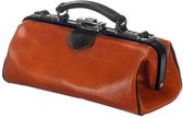 Mutsaers® Leren Damestas - Handtas - The Volpe - Cognac Zwart