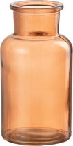 J-Line Vaas Fles Breed Bruin Small Set van 12 stuks