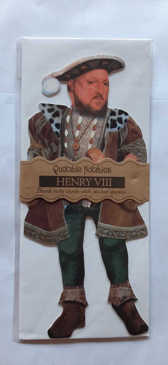 the unemployed philosophers guild Henry VIII quotable notes bedankt wenskaart - verjaardagskaart- ansichtkaart – felicitatiekaart met Envelop