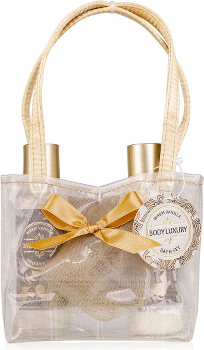 Goedkoopste geschenkset vrouw- valentijncadeau - Huidverzorging set - Body Luxury - Warm Vanilla - Geschenk pakket voor haar, mama, vriendin, moeder