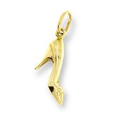 Gouden Dames Hakken Schoenen Hanger 14 karaats