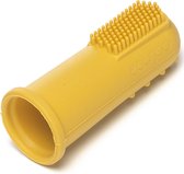 KOOLECO - 2 stuks  siliconen vinger baby tandenborstel - Mustard