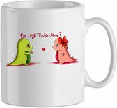 Mok 'Be my valentine, draakjes' | Valentijn | Valentine | Kadootje voor hem| Kadootje voor haar | Liefde