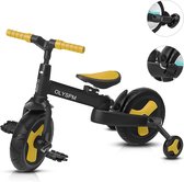 OLYSPM 5 in 1 lichtgewicht Baby Balance Fietsen Pedaal Driewieler kinderen Walker Met Ouder Stuurinrichting Push Handle, opvouwbaar verstelbaar en comfortabel aan te raken Bike Folding Trike 