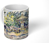 Mok - Village festival, la Vogue - schilderij van Paul Signac - 350 ML - Beker - Uitdeelcadeautjes