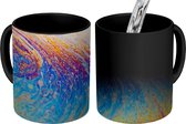 Magische Mok - Foto op Warmte Mok - Abstracte regenboog op een zeepbel - 350 ML - Uitdeelcadeautjes