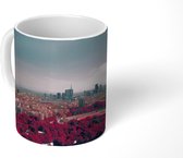 Mok - Italië - Skyline - Roze - 350 ML - Beker - Uitdeelcadeautjes