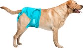 Loopsheidbroekje hond - blauw - maat XXL - voor grote teefjes - herbruikbaar - hondenbroekje - hondenluier - loopsheid - ongesteldheid - Taille 69-80 cm