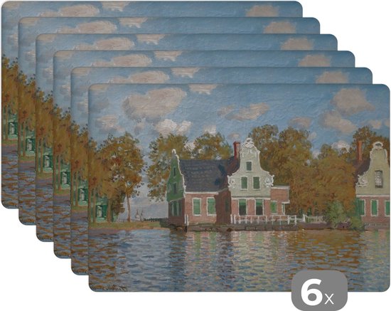 Placemat - Het huis bij de rivier de Zaan bij Zaandam - Schilderij van