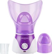 Gezichtssauna | Gezicht-stomer | Inhalator | Gezichtsbehandeling | Gezichtstoomapparaat | Huidverzorging | Multifunctioneel | Paars/Wit
