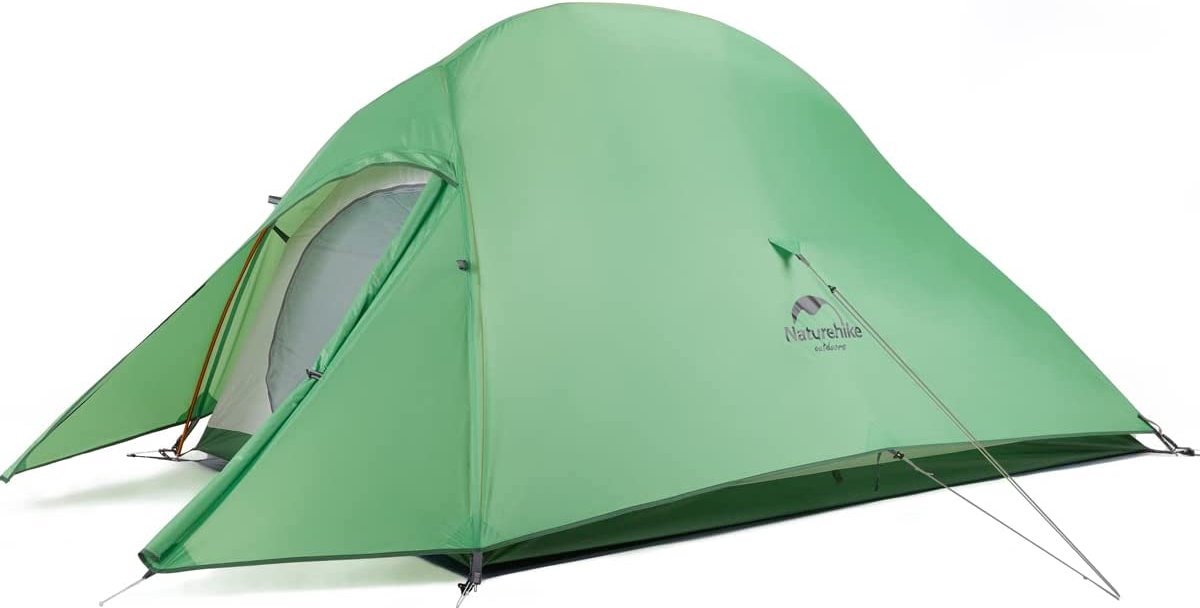 Naturehike Cloud-Up 2 Ultralichte Tent Backpacking-tent voor 2 Personen Wandelen Kamperen Buiten (210T Groene Upgrade)