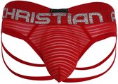 Andrew Christian - Mesh Stripe Sexy String - Maat S - Erotisch Heren Ondergoed - Mannen String