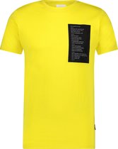 Purewhite -  Heren Regular Fit   T-shirt  - Geel - Maat S