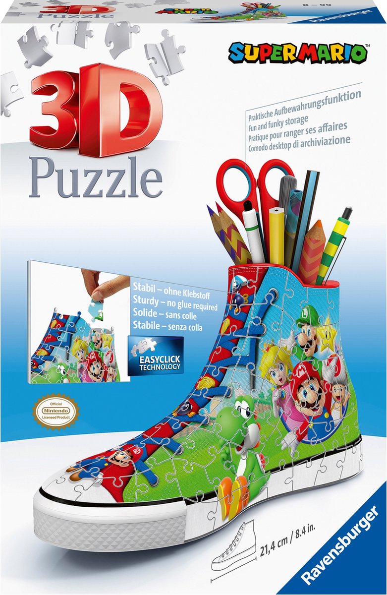 Ravensburger Sneaker Super Mario - 3D puzzel - 108 stukjes