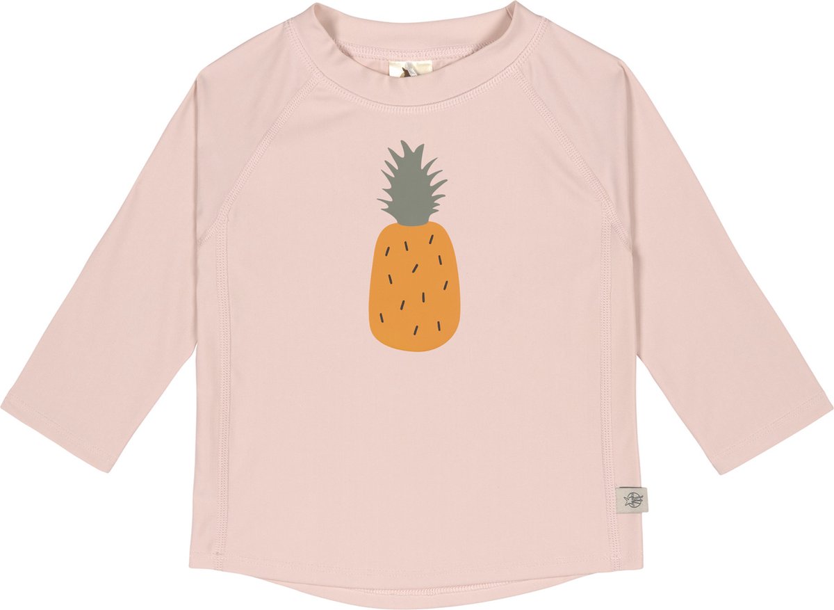 Lässig Zwemshirt Rashguard Lange Mouw Splash & Fun Ananas - Poederroze - maat 86cm