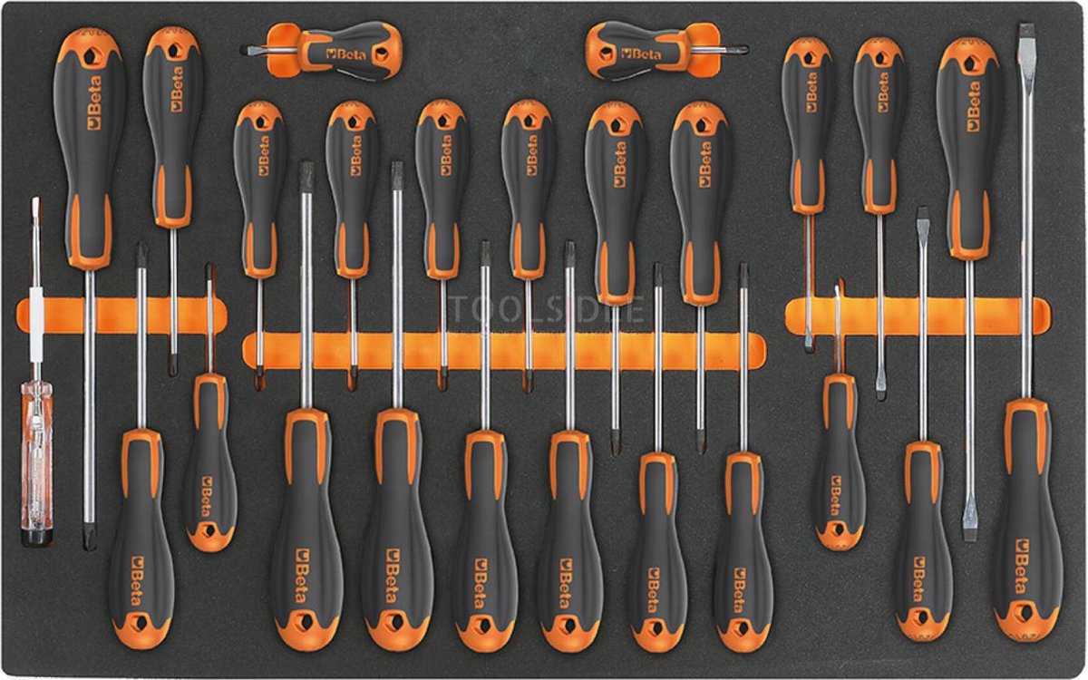 Servante mobile avec 8 tiroirs Extra large RSC24XL/8 Orange - Anti-Basculement