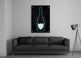 ✅Uniek Dom P x Kek Kunstwerk Acrylic 50x75 cm - groot - Print op Acrylic schilderij - CUSTOM WALL ART - DOM P - Dom Perignon - (Wanddecoratie woonkamer / slaapkamer / keuken / living room) - 