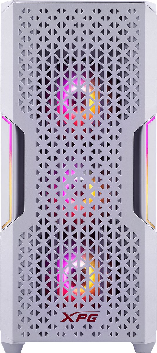 Case ADATA Midi XPG STARKER AIR white RGB 1x120 fan front,1x120 ARGB fan rear