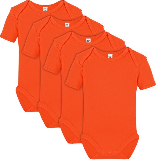 Link Kidswear Unisex Rompertje - Oranje - Maat 50/56