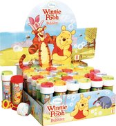 3x Winnie de Poeh bellenblaas flesjes met spelletje 60 ml voor kinderen - Uitdeelspeelgoed - Grabbelton speelgoed