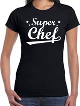 Super chef t-shirt dames - beroepen / cadeau chef S
