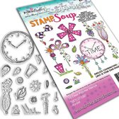 Time to get Funky Stamp Soup Clear Stamp (PD7886)