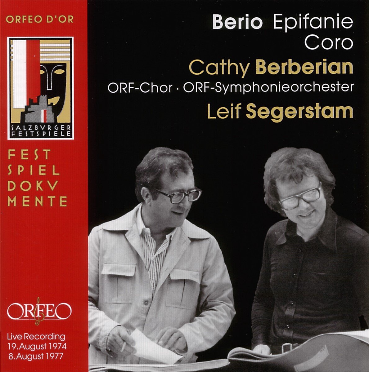 Cathy Berberian, Leif Segerstam, ORF Symphonieorchester - Berio: Epifanie/Coro (CD)