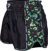 Knockout camo kickboks broekje groen maat -XL