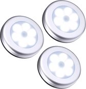 Led lamp - Led licht - Draadloos - Kastverlichting - Afstandsbediening- GEEN SENSOR- LED Nachtlampje- Warm wit- koud wit - set van 3 - Werkt op batterij - Binnenlamp- Trap en Kaste